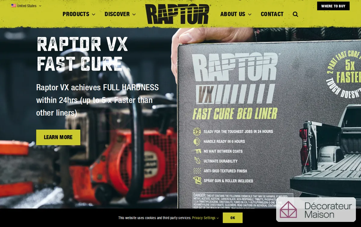 Capture : Home - Raptortough
